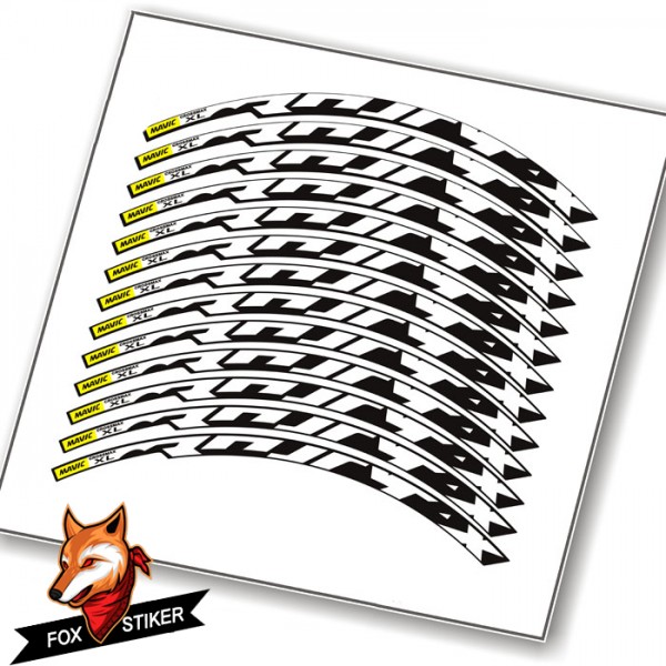 Mountain Bicycle Wheels MTB Rim Decal Stickers for MAVIC CROSSMAX XL